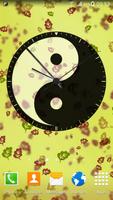 Yin Yang Clock Widget Affiche
