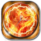 Fire Clock Widget ícone