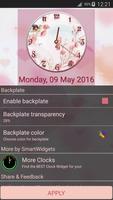 Flower Clock Widget imagem de tela 3