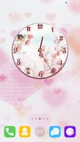 Flower Clock Widget imagem de tela 1