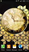 Gold Clock Widget penulis hantaran