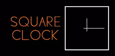 Square Transparent Clock for Screen