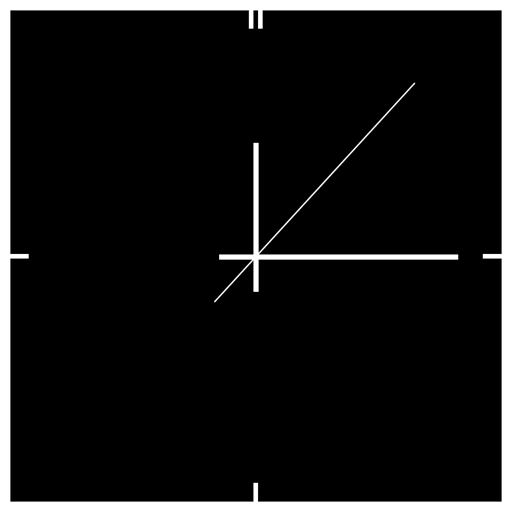 Square Transparent Clock for Screen
