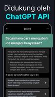 AI Chat Open Assistant Chatbot penulis hantaran