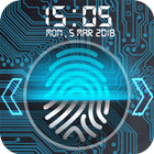 Fingerprint lock screen icon