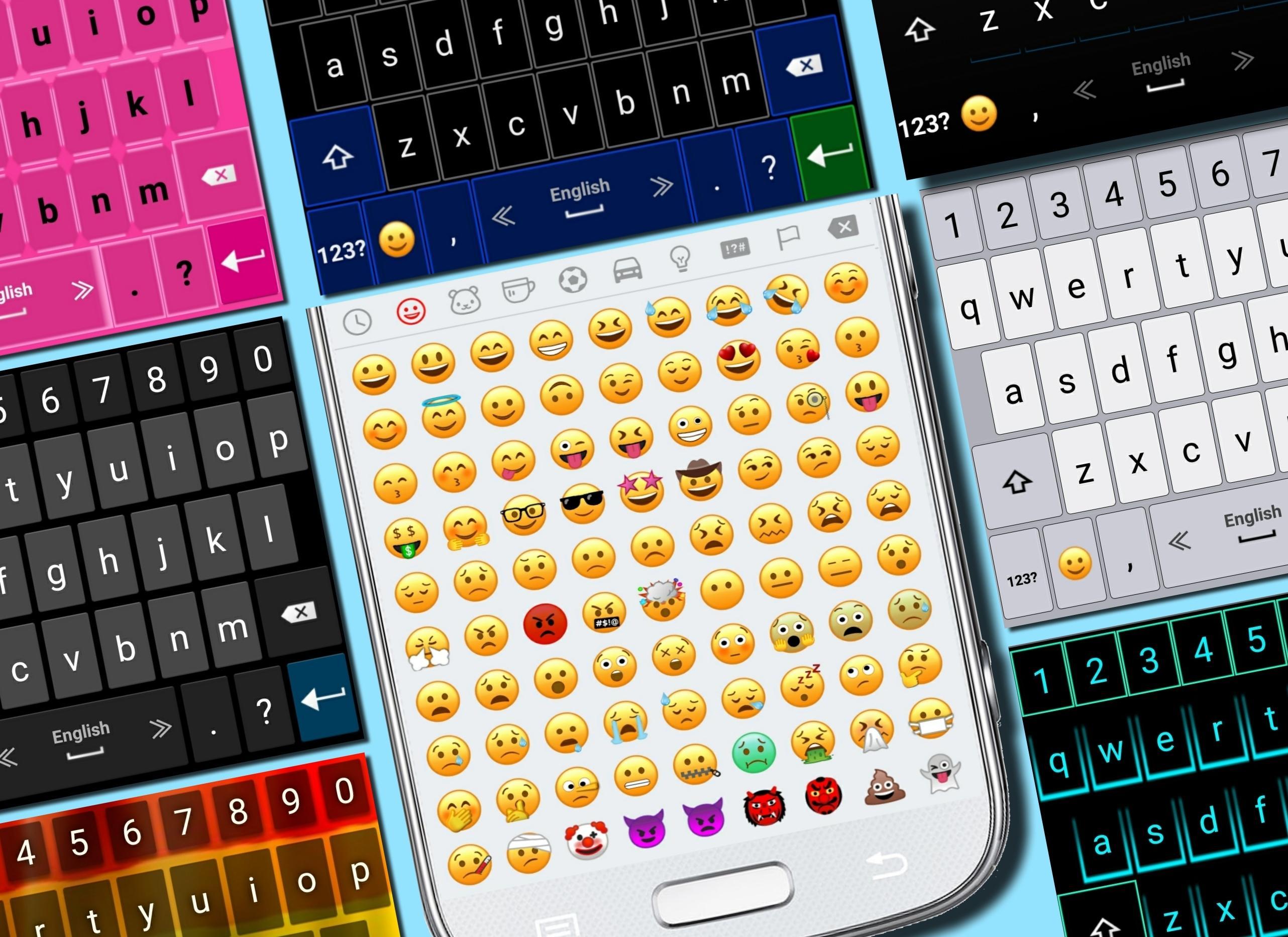 A descrição de Bonito Emoji Teclado
