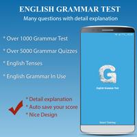 English Grammar Test poster