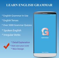 Learn English Grammar & Test Poster