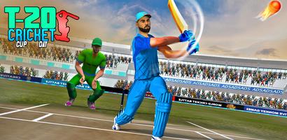 World T-20 Cricket Match Game imagem de tela 2