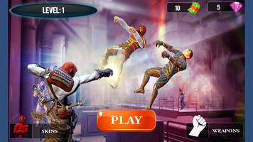 Smash Karate Ninja Street Fighting: Fighting games Affiche