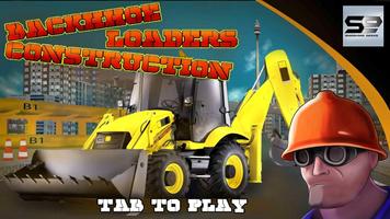 Construction - Backoe Loader plakat