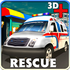 3D Ambulance Rescue Simulator আইকন