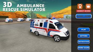 3D Ambulance Rescue Simulator পোস্টার