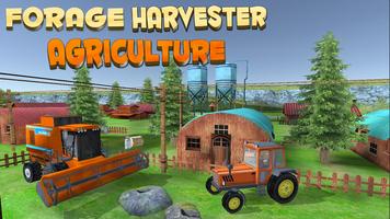 Forage Harvester Agriculture الملصق