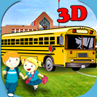 3D School Bus Driving icône