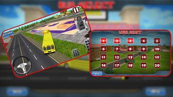 3D School Bus Driving syot layar 2