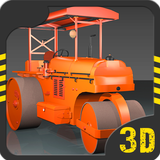 Road Roller Construction 3D ikon