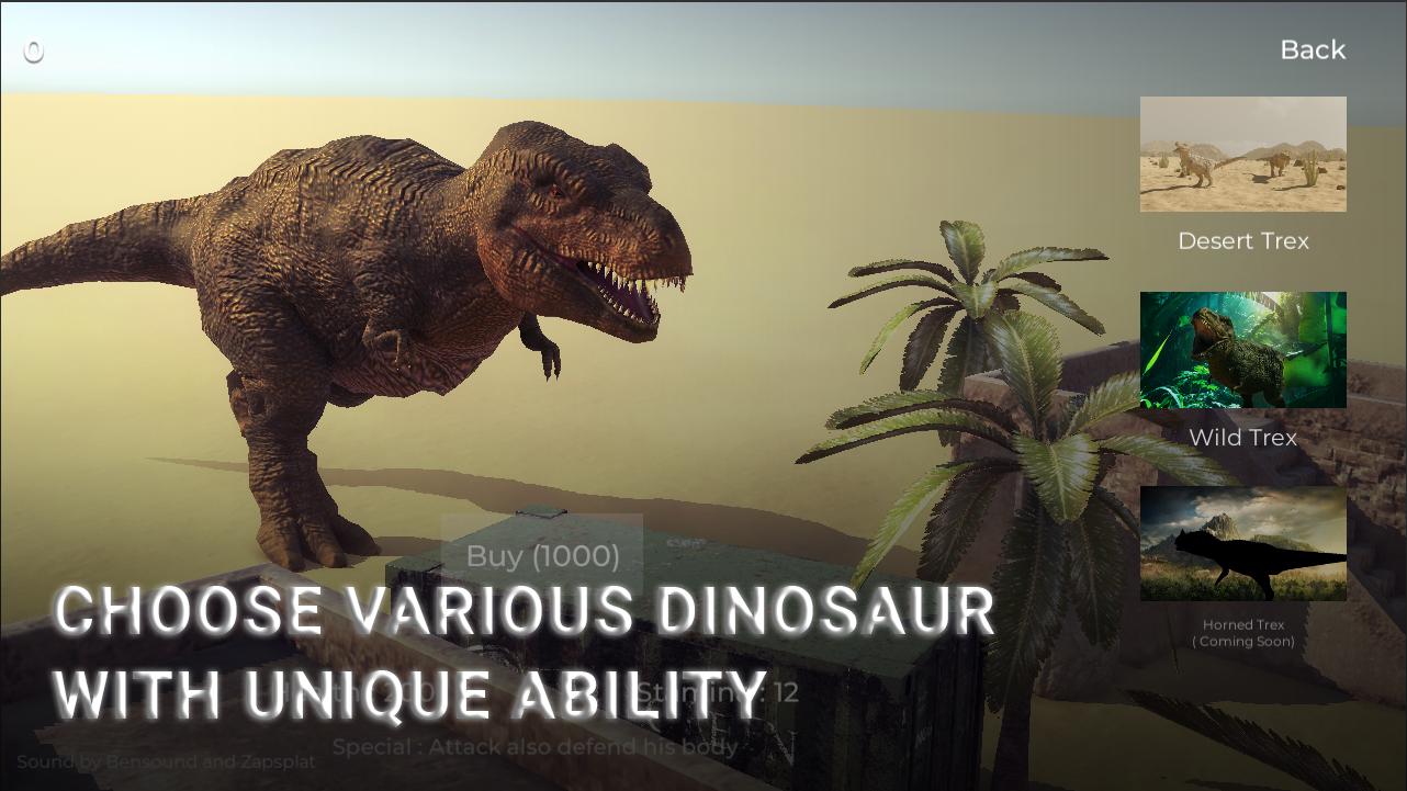 Dino Run 3D : T-rex Runner Ultimate APK برای دانلود اندروید