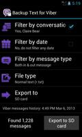 Backup Text for Viber الملصق