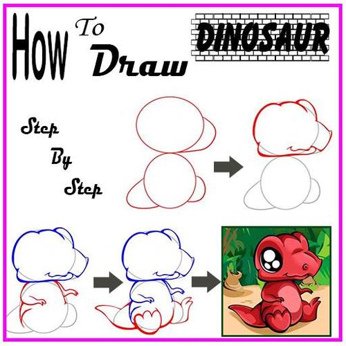Hoe Schattige Dinosaurus Te Tekenen For Android Apk Download