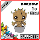 How to draw cute Halloween characters ikon