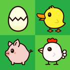 Happy Zoo - Lay Eggs Game आइकन