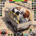 Camion de transport d'animaux icône