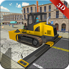 Juego de construcción ciudades icono