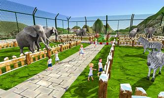 野生動物動物園トランスポーター3Dトラック運転ゲーム ポスター