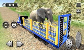 야생 동물 동물원 운송업자 3D 트럭 운전 게임 스크린샷 2