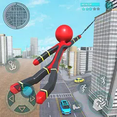 Rope Hero Spider Stickman War APK download