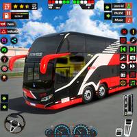 US Coach Bus Driving Game 2024 Affiche