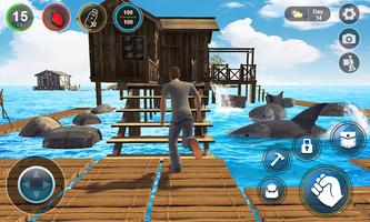 Ocean Raft Survival Simulator Affiche