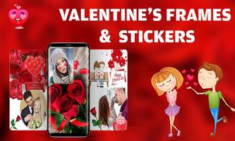 Valentine Day Photo Frame - Valentine Photo Editor الملصق