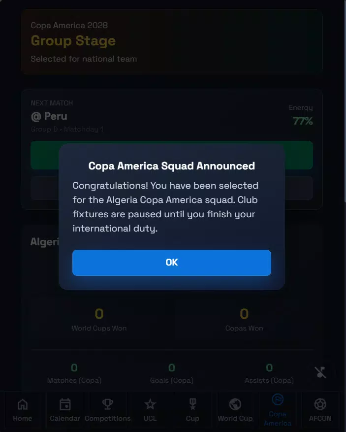 FOOTBALL CAREER 2026