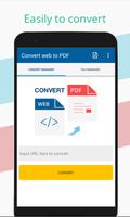 Convert web to PDF Cartaz