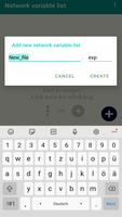 Network variable list screenshot 1
