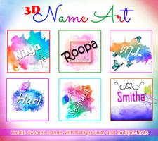 Name Art Photo Editor app 2023 पोस्टर