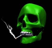 喫煙の頭蓋骨の壁紙 スクリーンショット 2