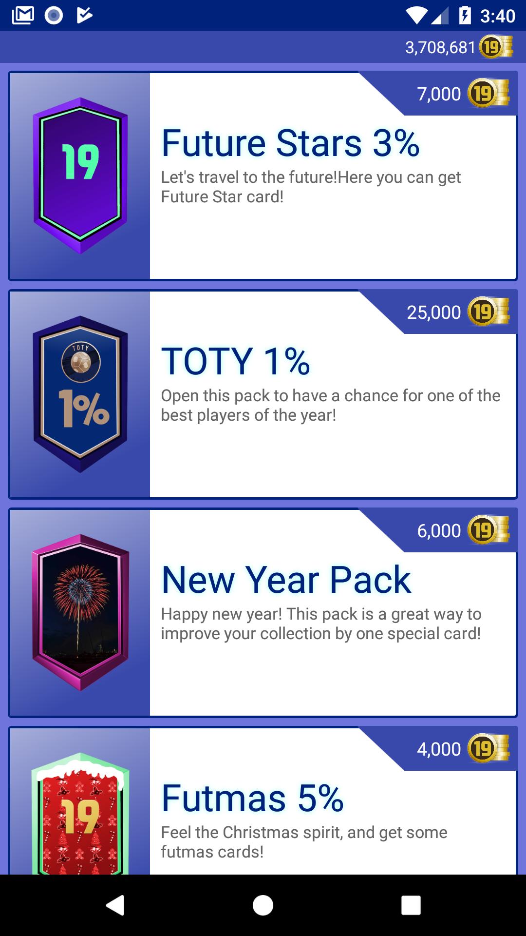 Pack Opener for FUT 19 APK per Android Download