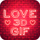 Love GIF 3D icône