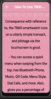 برنامه‌نما T800 smart watch Guide عکس از صفحه