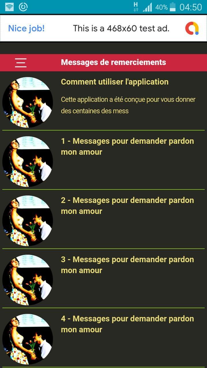 Sms D Excuses A Son Amour Demander Pardon For Android Apk Download