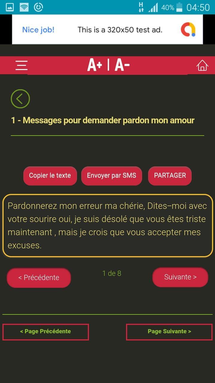 Sms Dexcuses à Son Amour Demander Pardon For Android