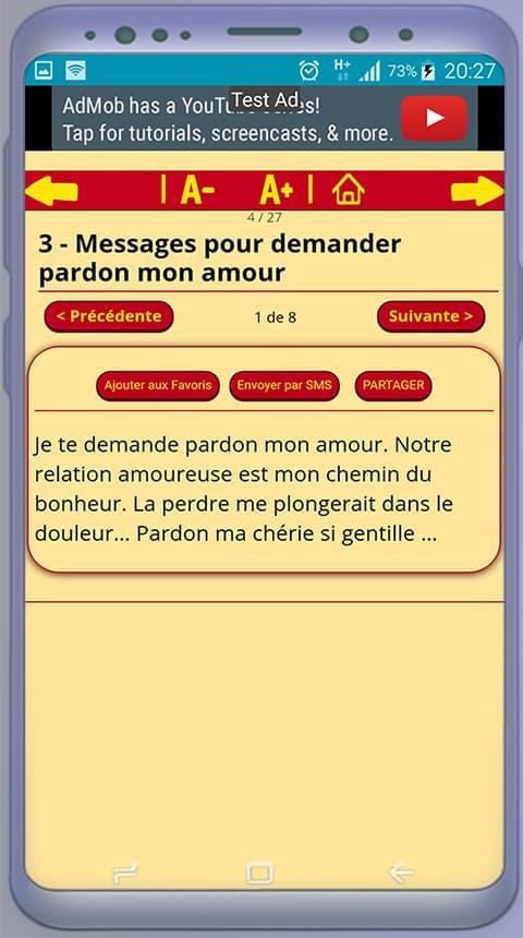 Sms D Excuses A Son Amour Demander Pardon For Android Apk Download
