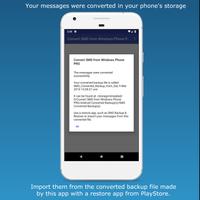 Convert SMS from Windows Phone capture d'écran 3