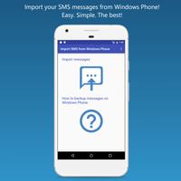 Import SMS from Windows Phone Affiche