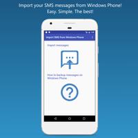 Import SMS from Windows Phone Cartaz