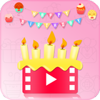 Birthday Video Maker and Song Wishes🎂🥞🧁🍰🍰 أيقونة