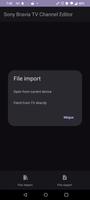 Sony Bravia TV Channel Editor پوسٹر